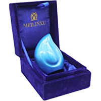 M MEILINXU Mini Urna para Cenizas y Mini urnas de cremaci¨®n para Cenizas- urna de lat¨®n y Grabado a Mano - Exhibe la…
